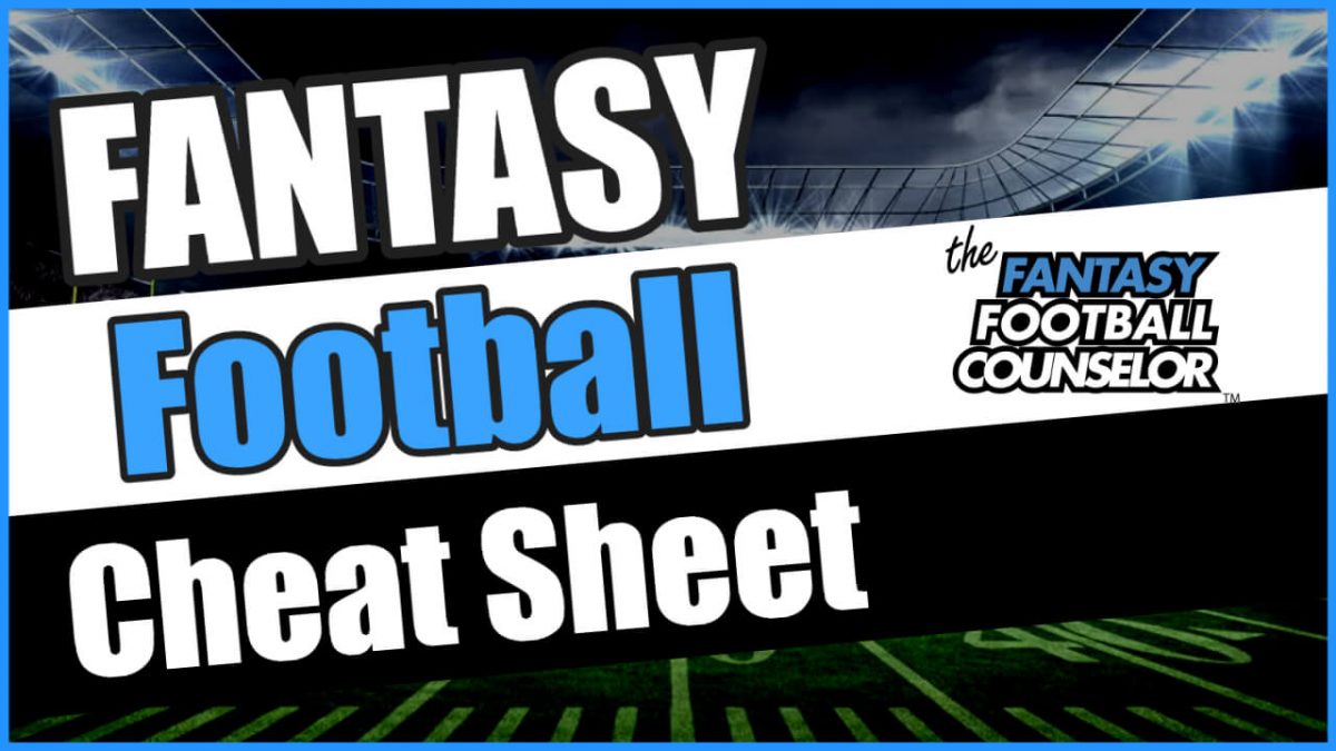 Fantasy Football Cheat Sheet
