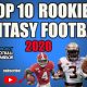 Fantasy Football Rookies 2020