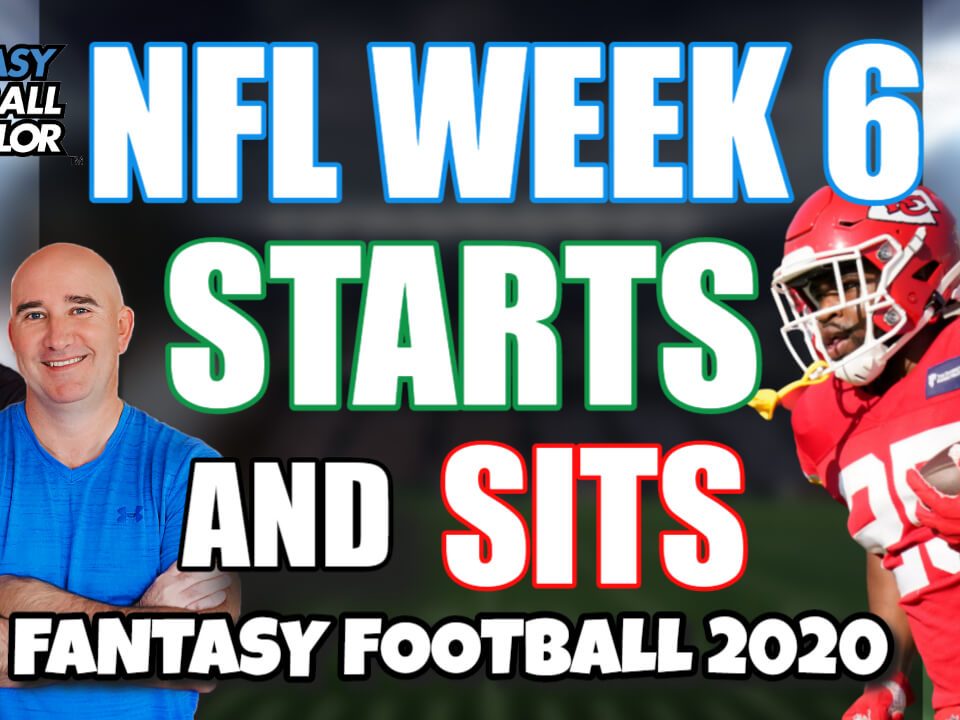 NFL Week 6 Starts and Sits