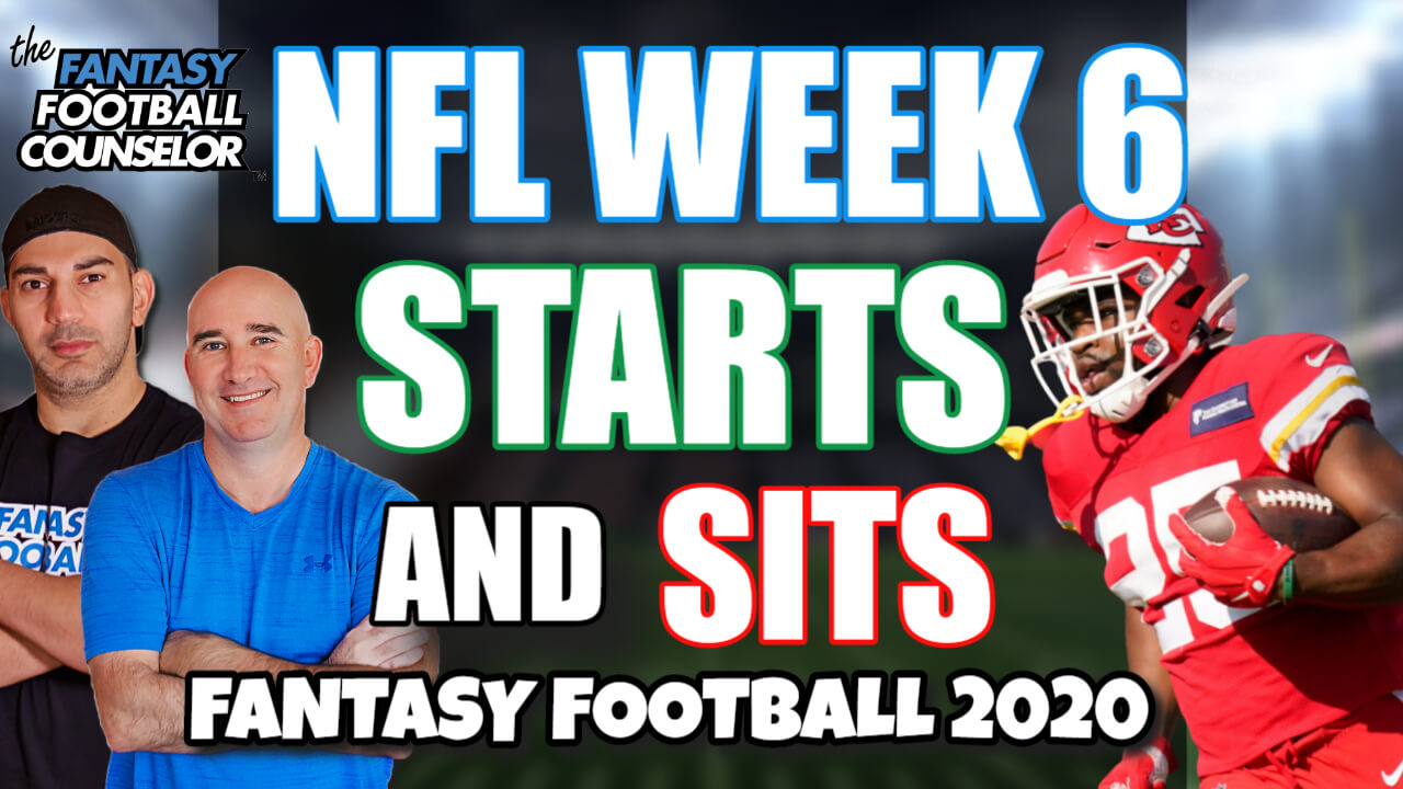 NFL Week 6 Starts and Sits