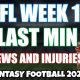 NFL Week 10 News