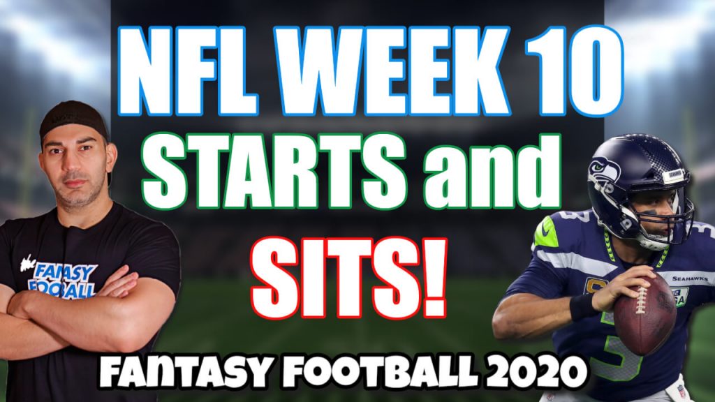 Starts and Sits NFL Week 10 Fantasy Football 2020