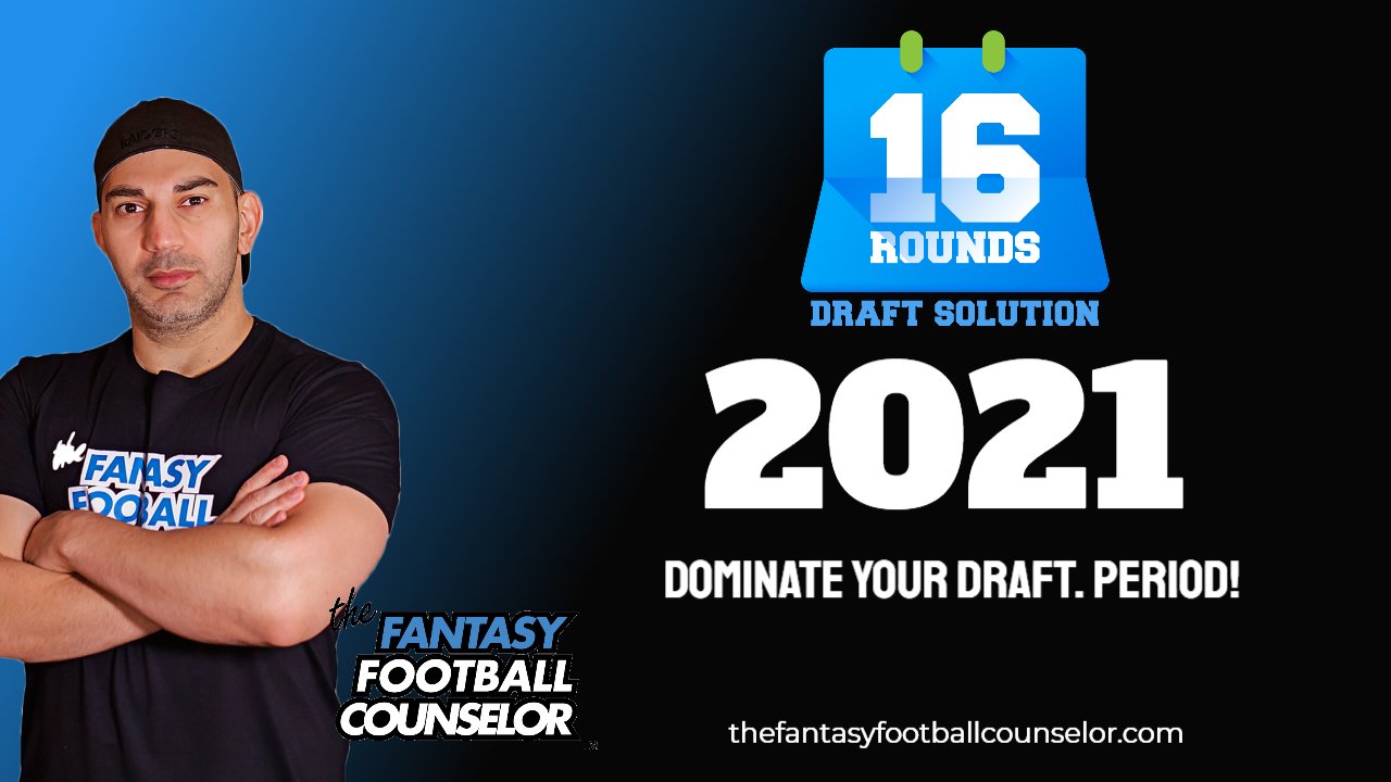 Fantasy Football Draft Kit 16 Rounds Draft Solution