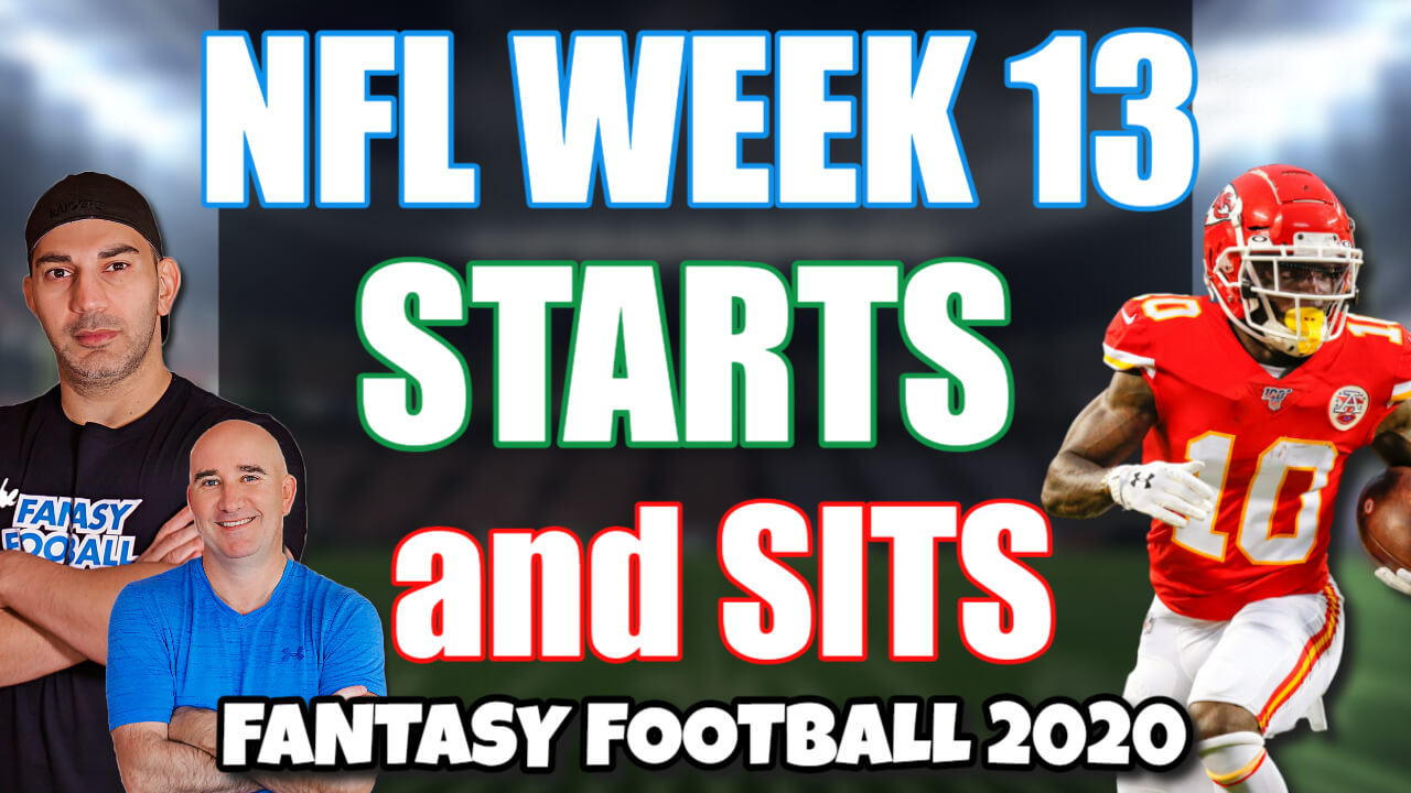Starts and Sits NFL Week 13