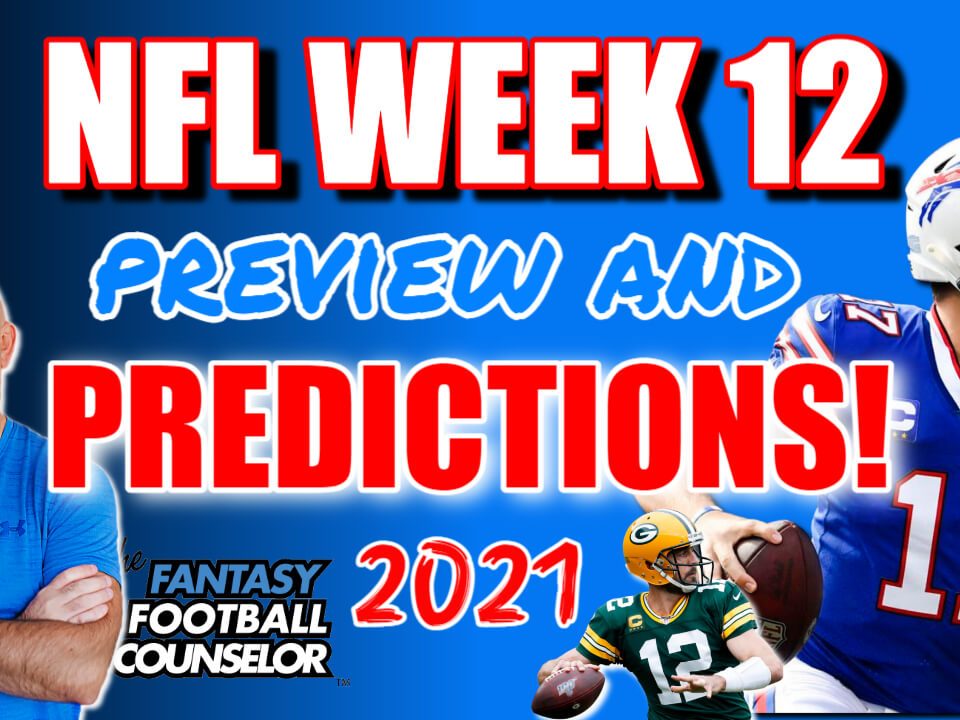 NFL Week 12 Starts and Sits