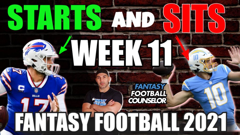 Starts and Sits for NFL Week 11 Fantasy Football 2021