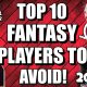 Fantasy Football Players to Avoid