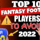 Players to avoid 2022