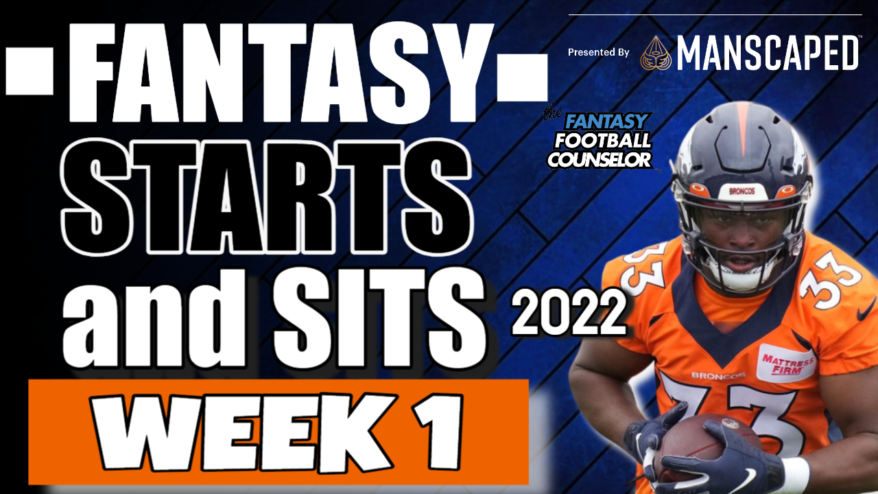 nfl fantasy week 1 rankings 2022