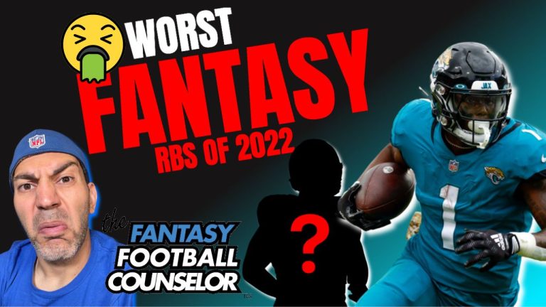 Fantasy Football RB's 2022 | The Biggest Busts Of The Year!