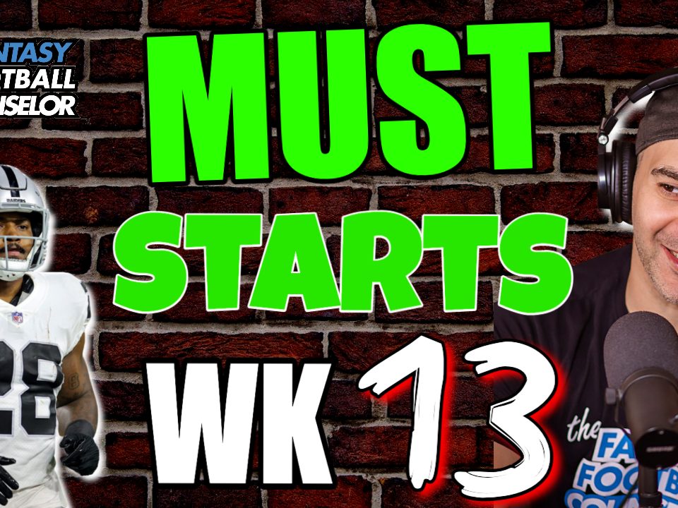 Starts And Sits NFL Week 10 - Fantasy Football 2020